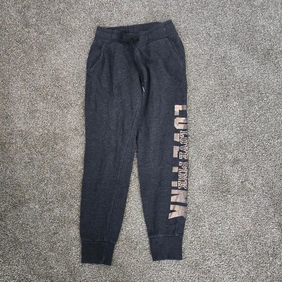 Women's Victoria's Secret Pink Y2K 2000s Gold Love Sweatpants Extra Small - Picture 3 of 6
